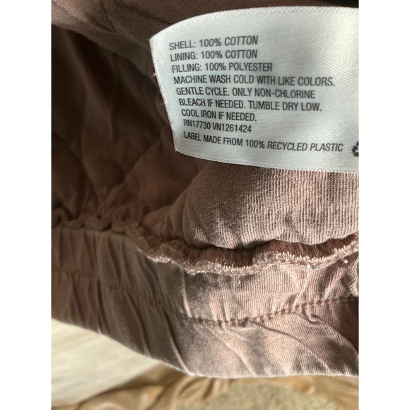 Wild Fable Quilted Jacket Dusty Rose Pink Full Zip Stand Collar Oversized XXL - Picture 5 of 7